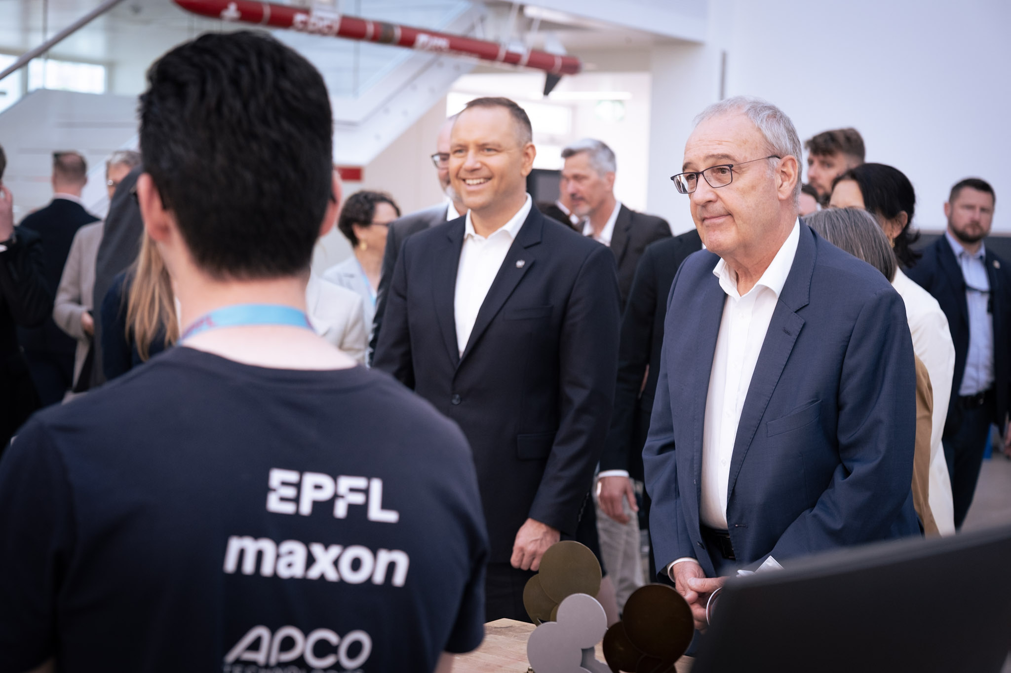 Swiss and Polish Presidents at EPFL 1