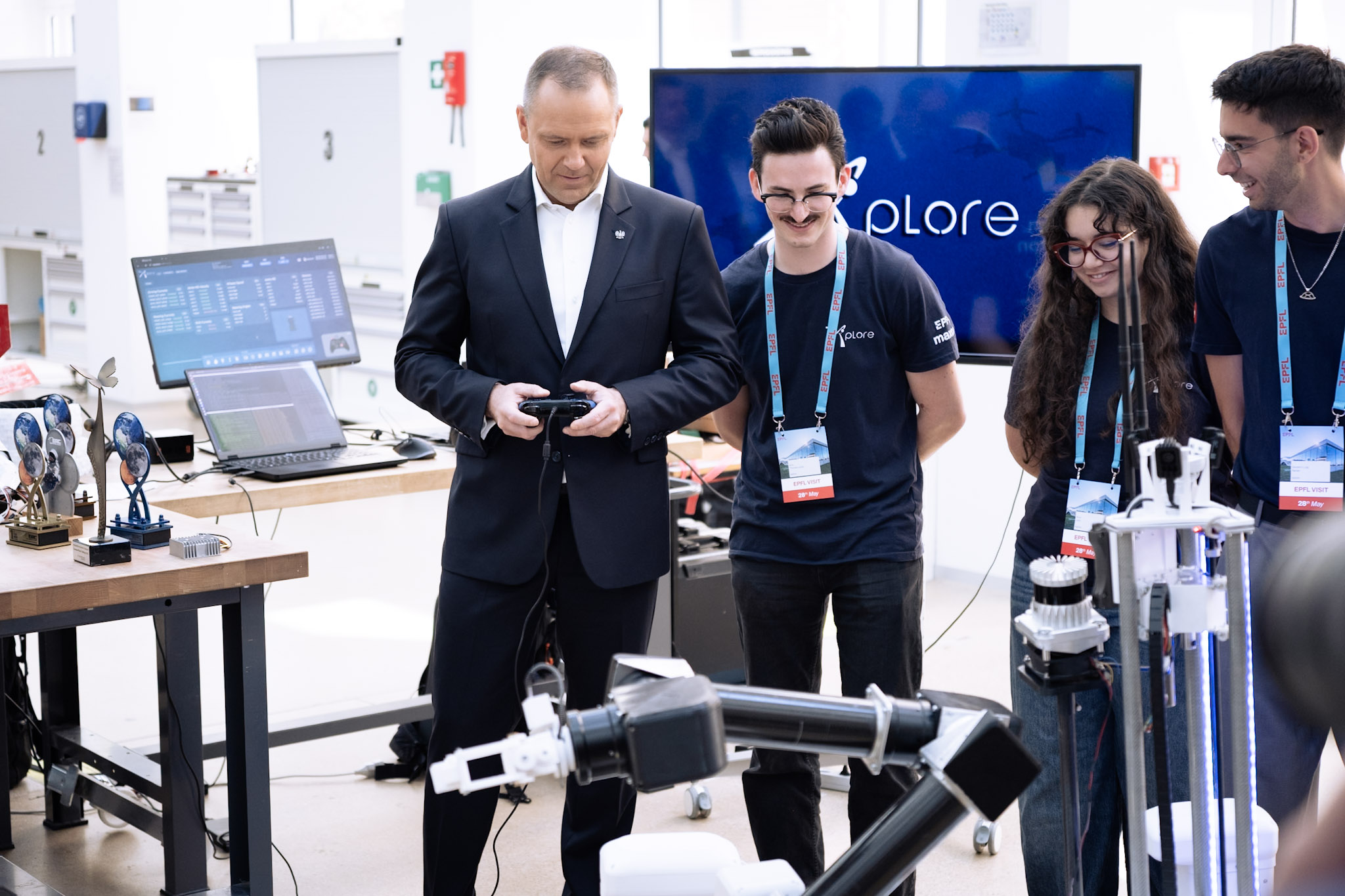 Swiss and Polish Presidents at EPFL 10