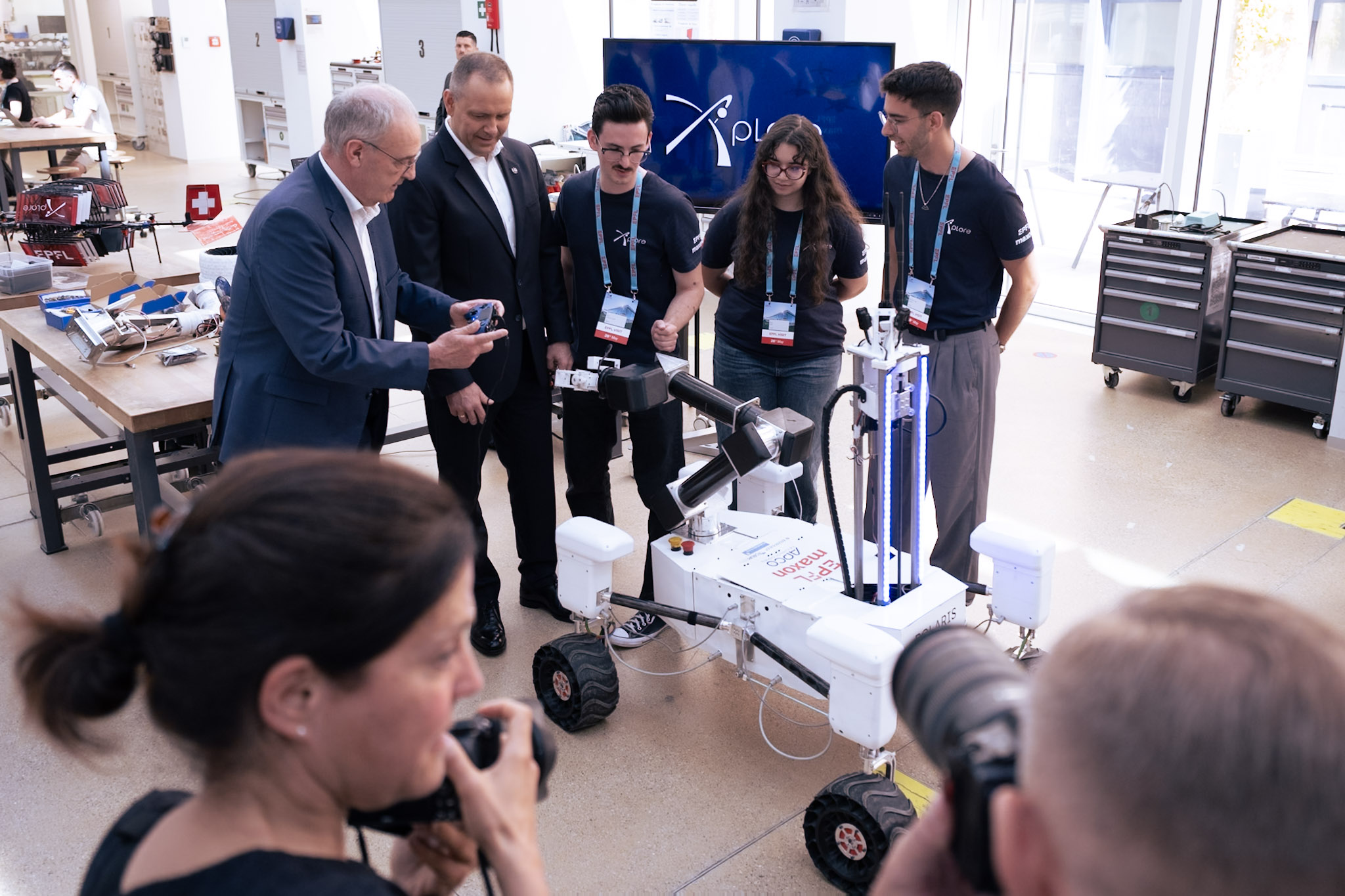 Swiss and Polish Presidents at EPFL 12